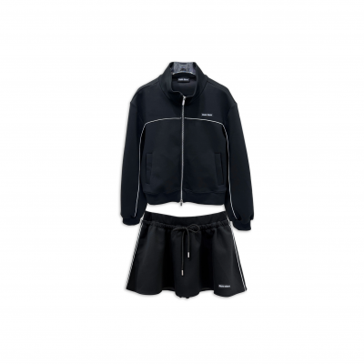 MIU MIU SHORT JACKET AND SHORT SKIRT SET MIU MIU SHORT JACKET AND SHORT SKIRT SET